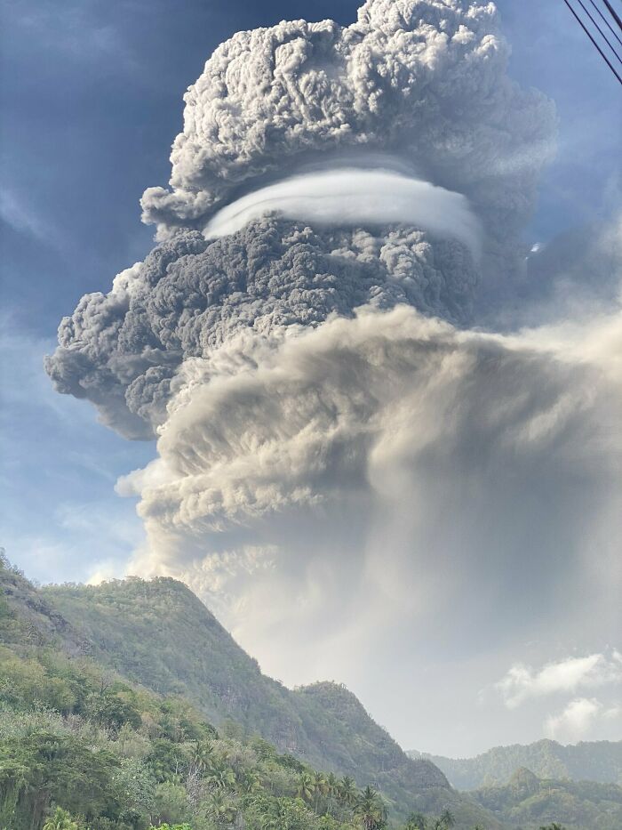 Volcano Eruption Snapshot That’s Straight Fire