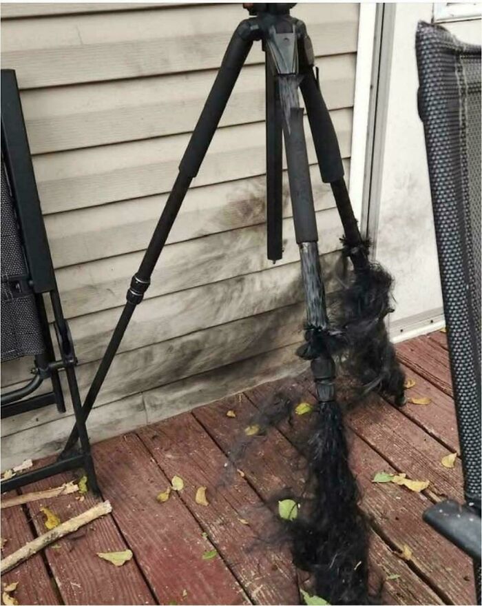 Lightning Strikes A Carbon Fiber Tripod and It’s Not Pretty