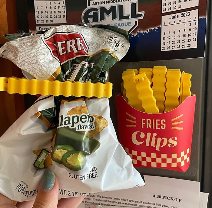 Keep Your Chips Fresh and Fancy With These Serious French Fry Bag Clips