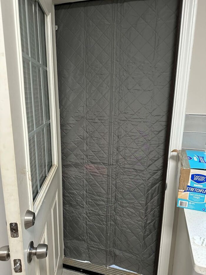 Give Your Front Door A Little Help Keeping The Cold Out With Insulated Door Curtains