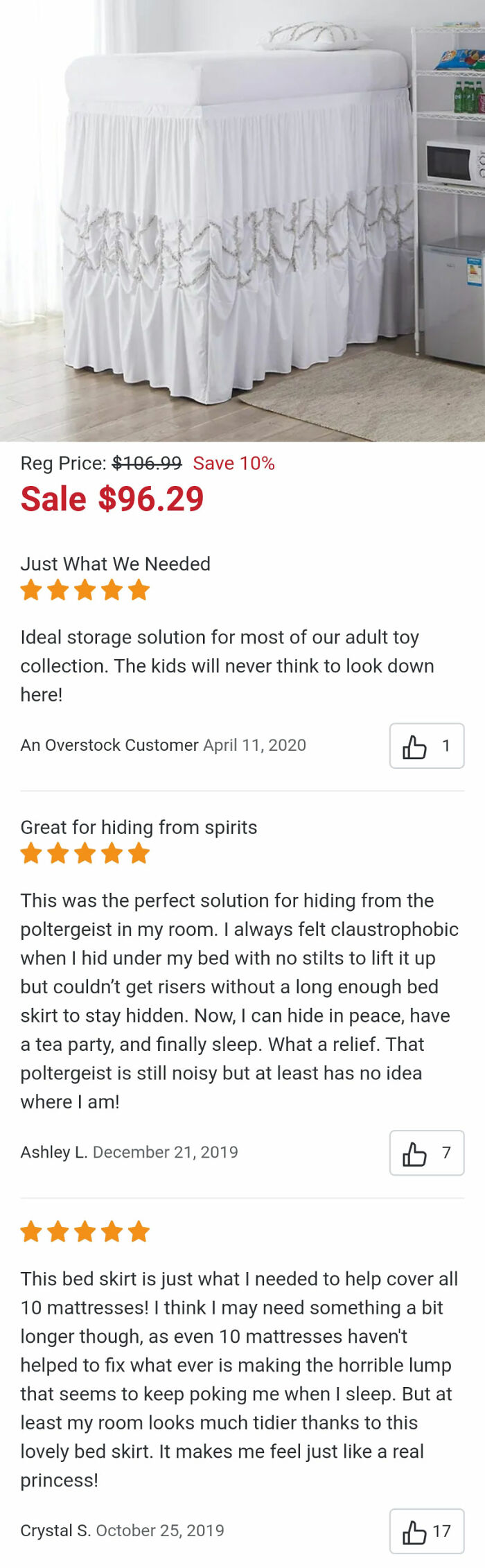 This Bedskirt Review? Absolutely Bizarre
