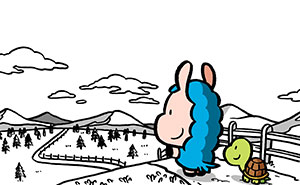 Meet Loffy: The Chill Blue Llama Who’s Got Your Back When Life Gets Messy