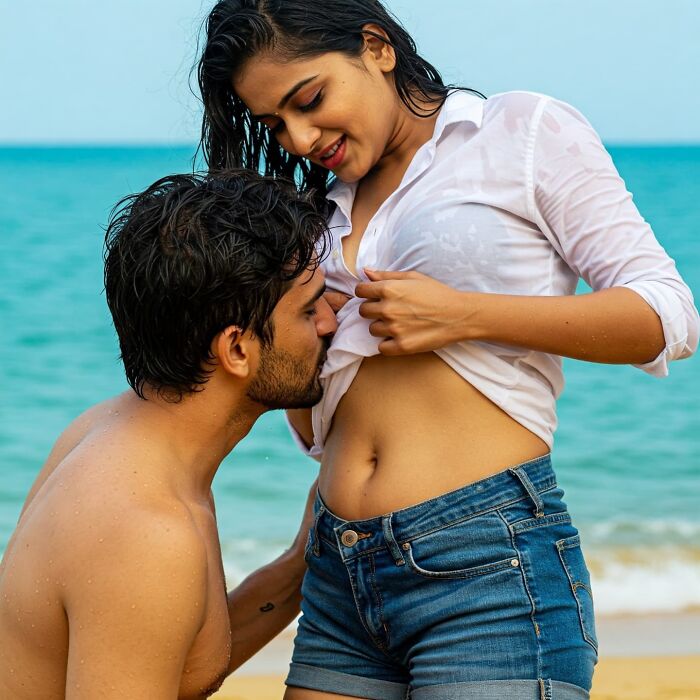 Ticklish Stomach Kiss