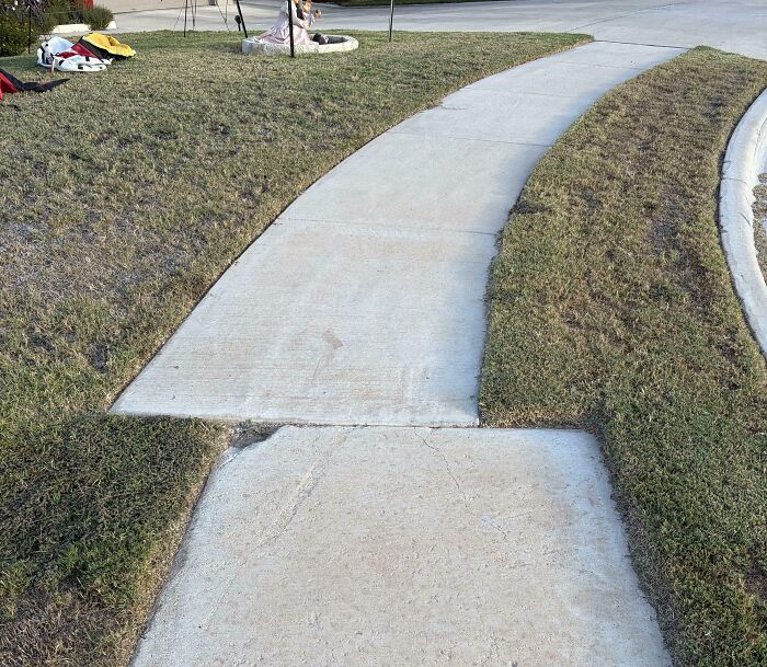 Sidewalks Do Not Join Correctly In My Neighborhood