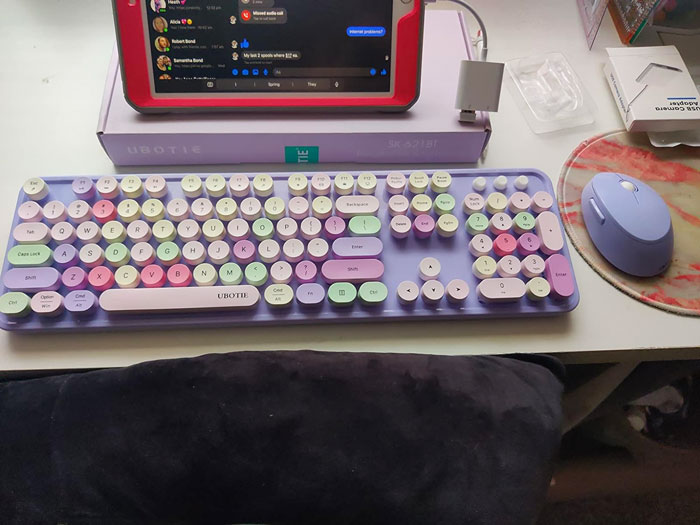 Blast From The Past Meets Now With This Retro Funky Keyboard & Mouse