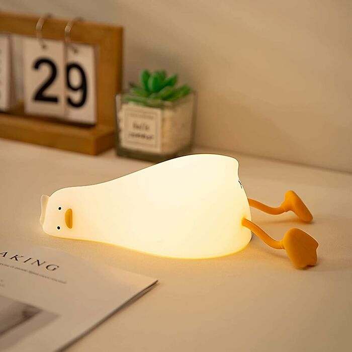 Meet Your New Desk Buddy: The LED Flat-Lying Duck Light