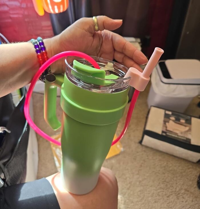 Lie Flat And Sip Without Fear Thanks To This Flexible Extending Straw for Tumblers