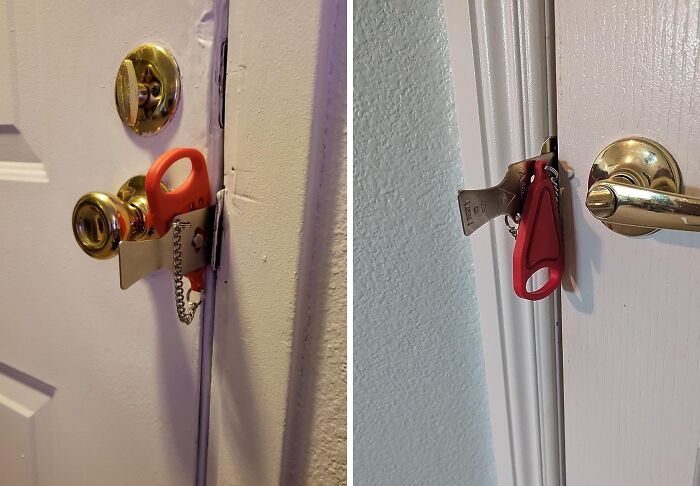 This Portable Door Lock Makes You Feel Like A Secret Agent While You Sleep