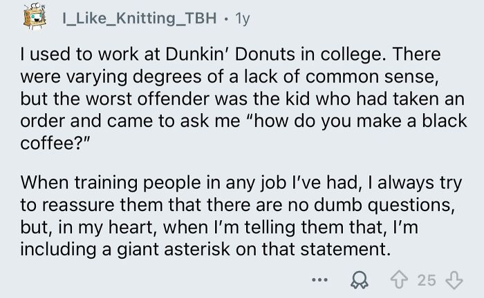 How Low Can Your Common Sense Go?