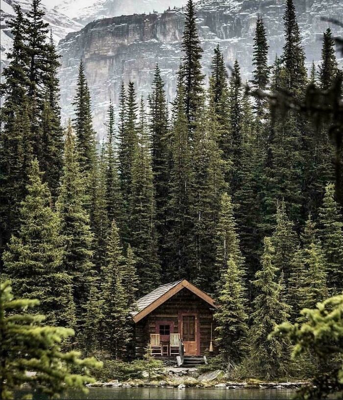 Weekend Goals: Cozy Cabin By Lake O'Hara, Canada