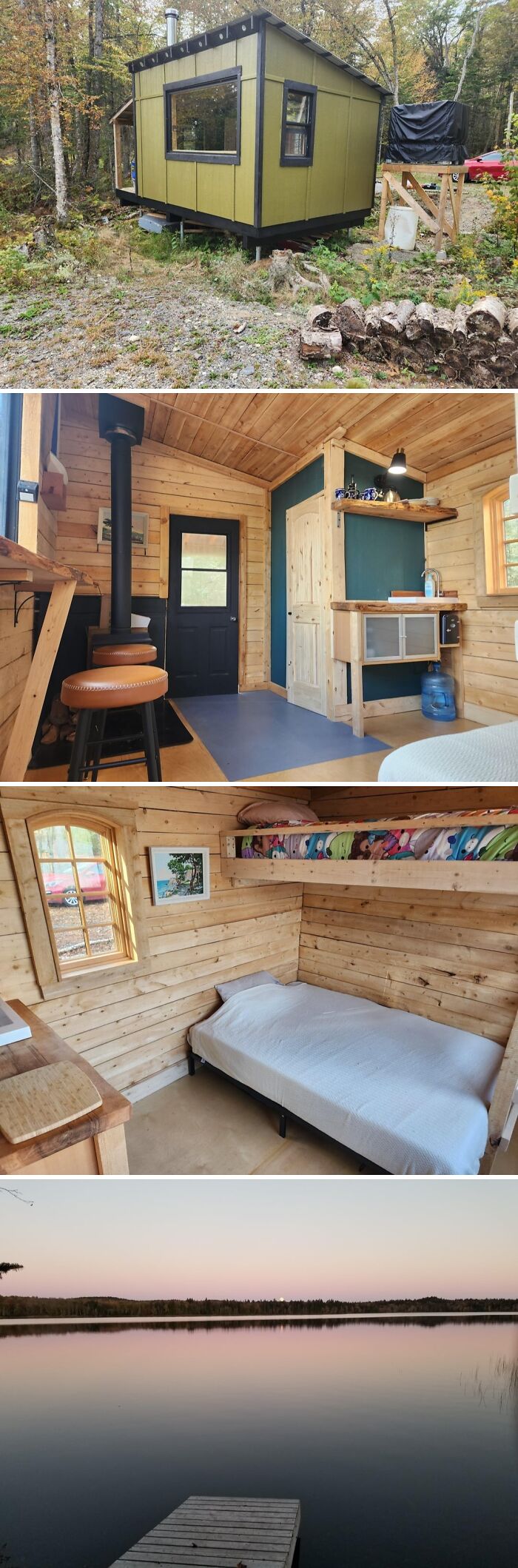 Self-Built Off-Grid Lake Retreat With Solar And Composting Toilet