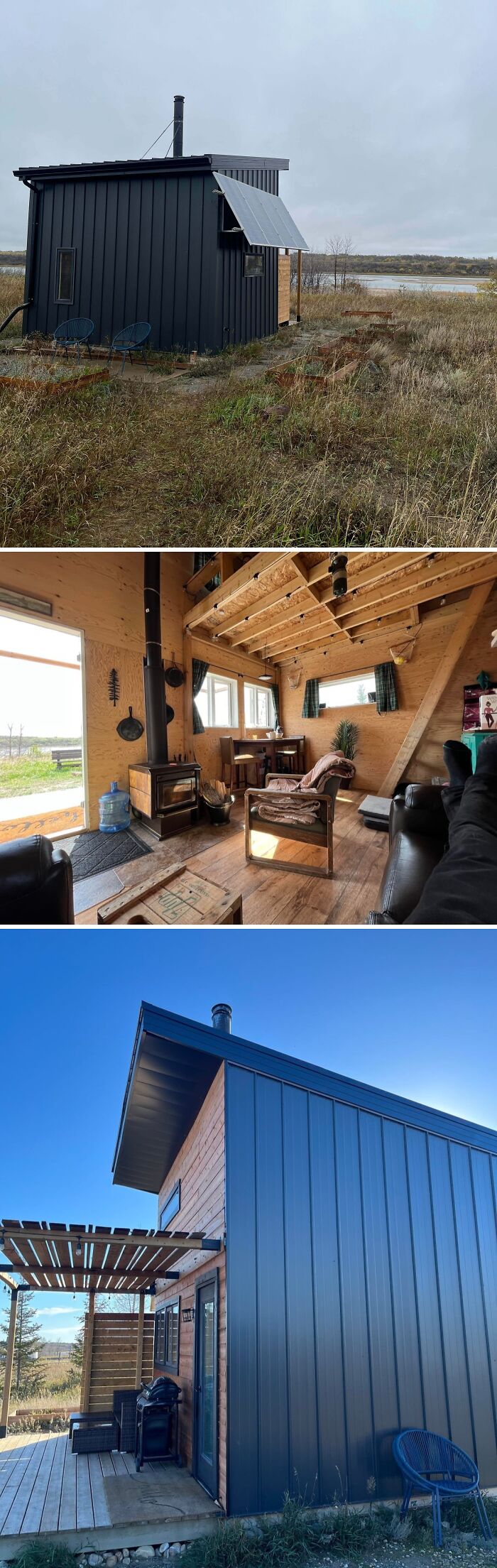 12x16 Off Grid Cabin Built Mostly From Second-Hand Stuff