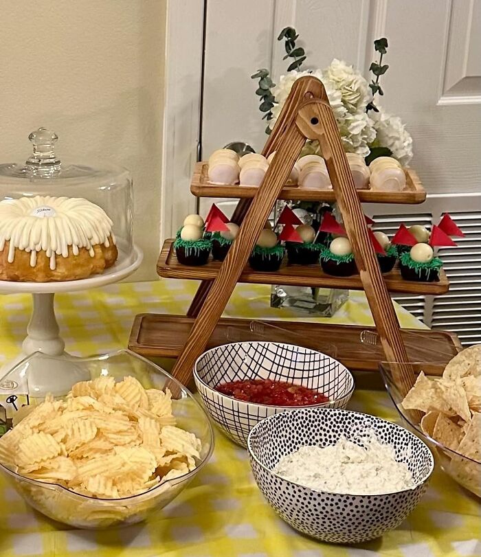 Max Out Your Table Space With This 3-Tier A-Frame Serving Display