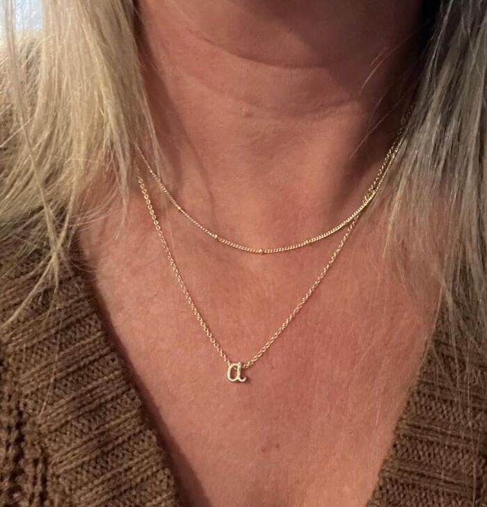 Say They’re Main Character Material With These Dainty Initial Stack Necklaces