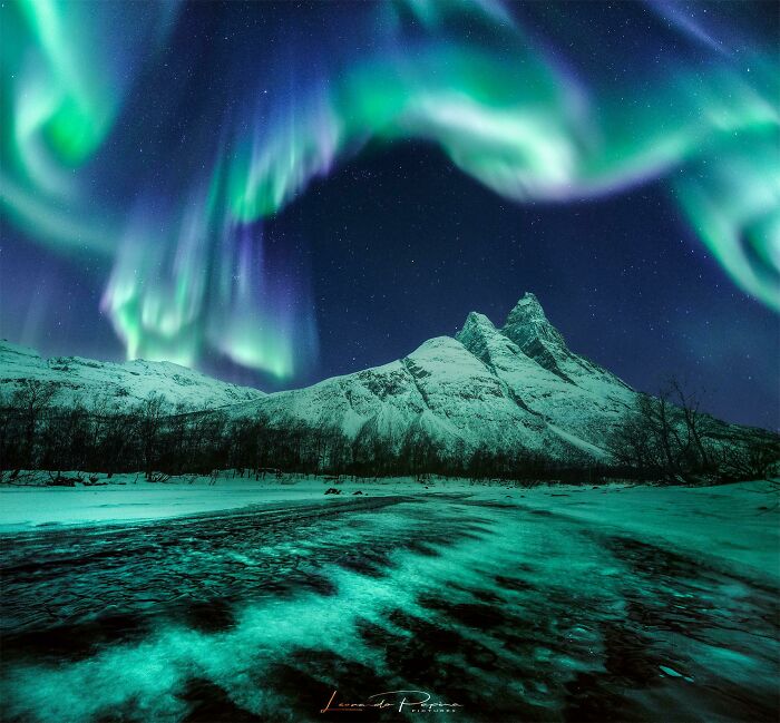 Blue Aurora Over Norway: The Sky Decided To Put On A Party