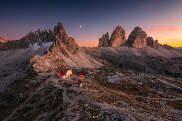 Moon Rising Over The Dolomites, Italy: Nighttime Drama Unleashed