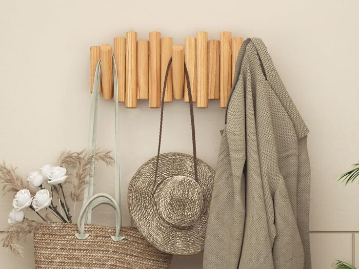 This Folding Wall Coat Rack Just Gets Chicness