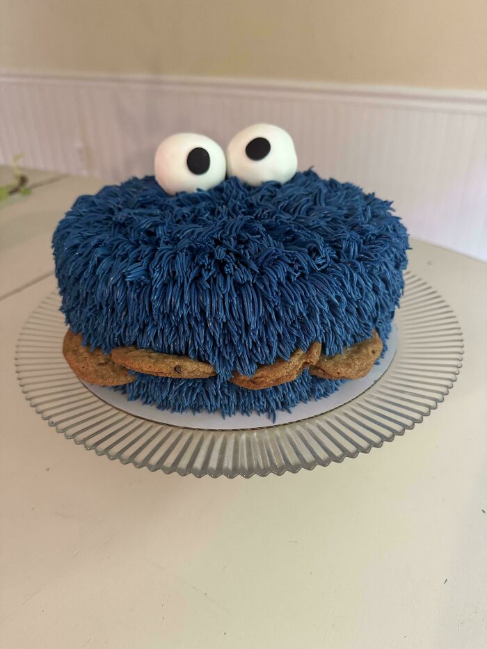 Cookie Monster Cravings Cake