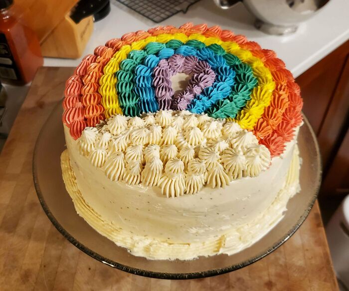 Dad’s First Piping Attempt: Rainbow Approved