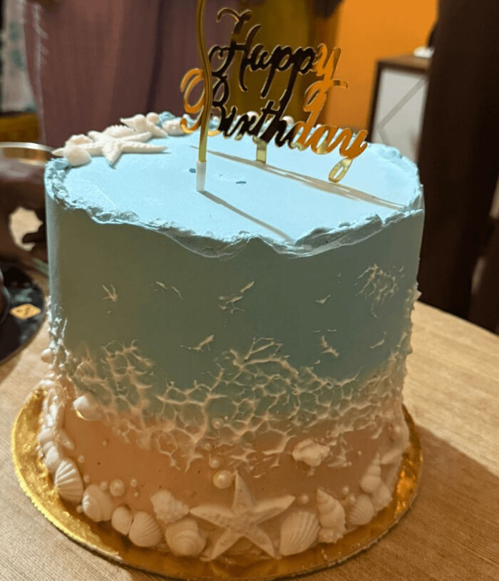 Seaside Memories Birthday Cake