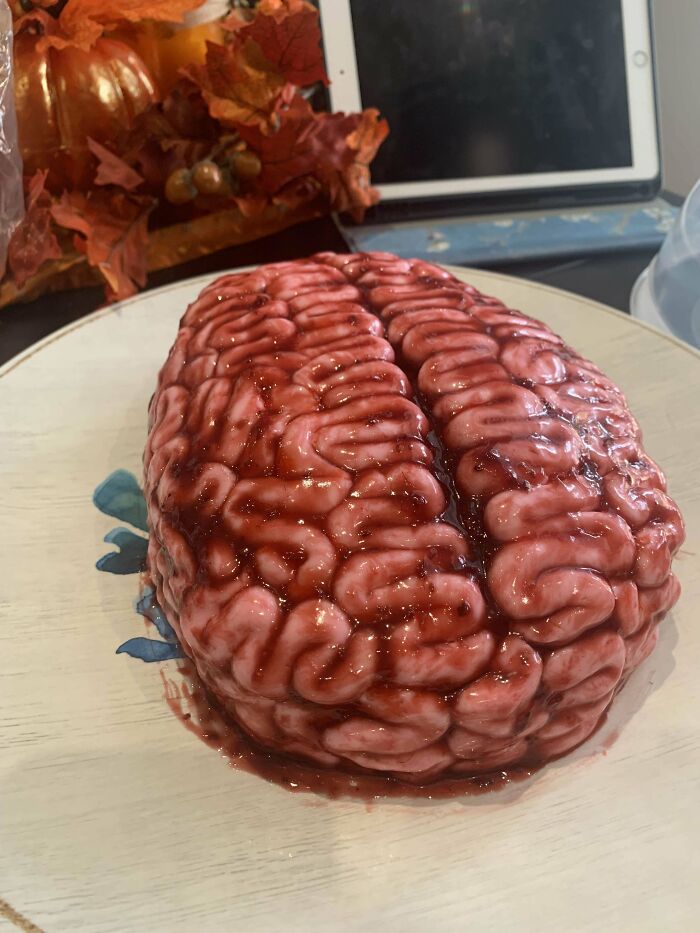 Halloween Party Brain Cake!