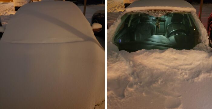 Get Some Extra Snooze Time Thanks To This Windshield Snow Cover While Everyone Else Scrapes