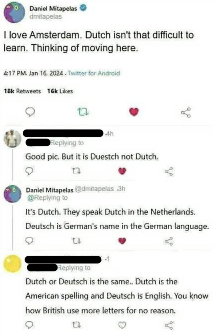Dutch is American Spelling, Deutsch is English? Wait, What?