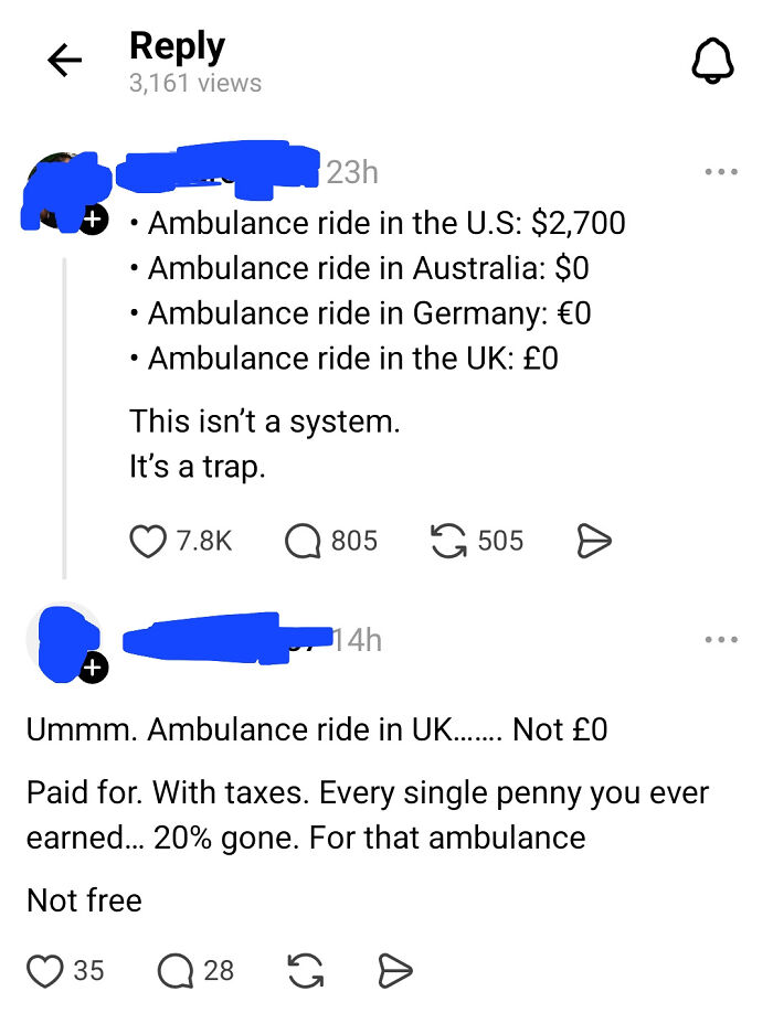 Ambulance Ride in UK? Free (Sorta) Thanks to Taxes!