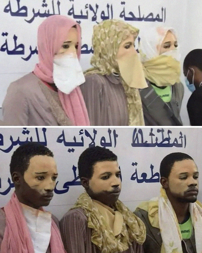 Three Nigerian Guys Tried Flying to Dubai Dressed as Arab Women (Epic Fail!)