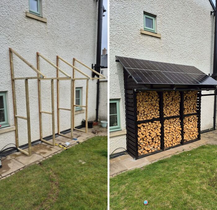 Solar Log Store: Because Even Firewood Should Look Cool