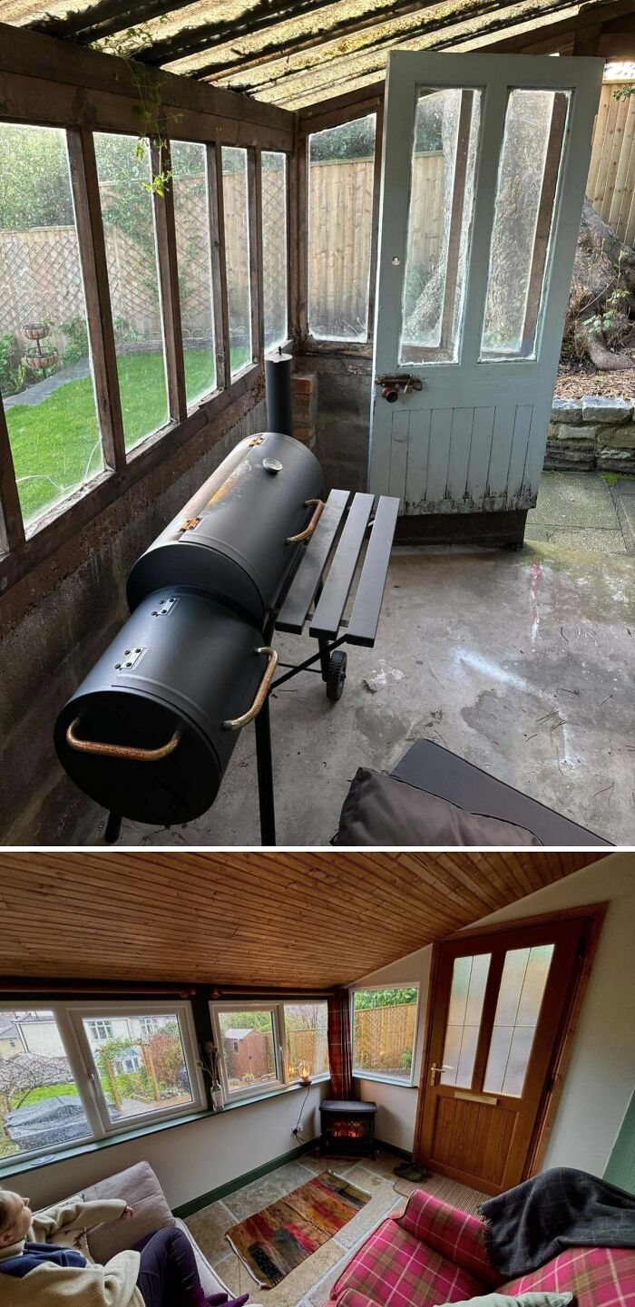 Took a Ruined Potting Shed and Transformed it Into a Garden Hideaway