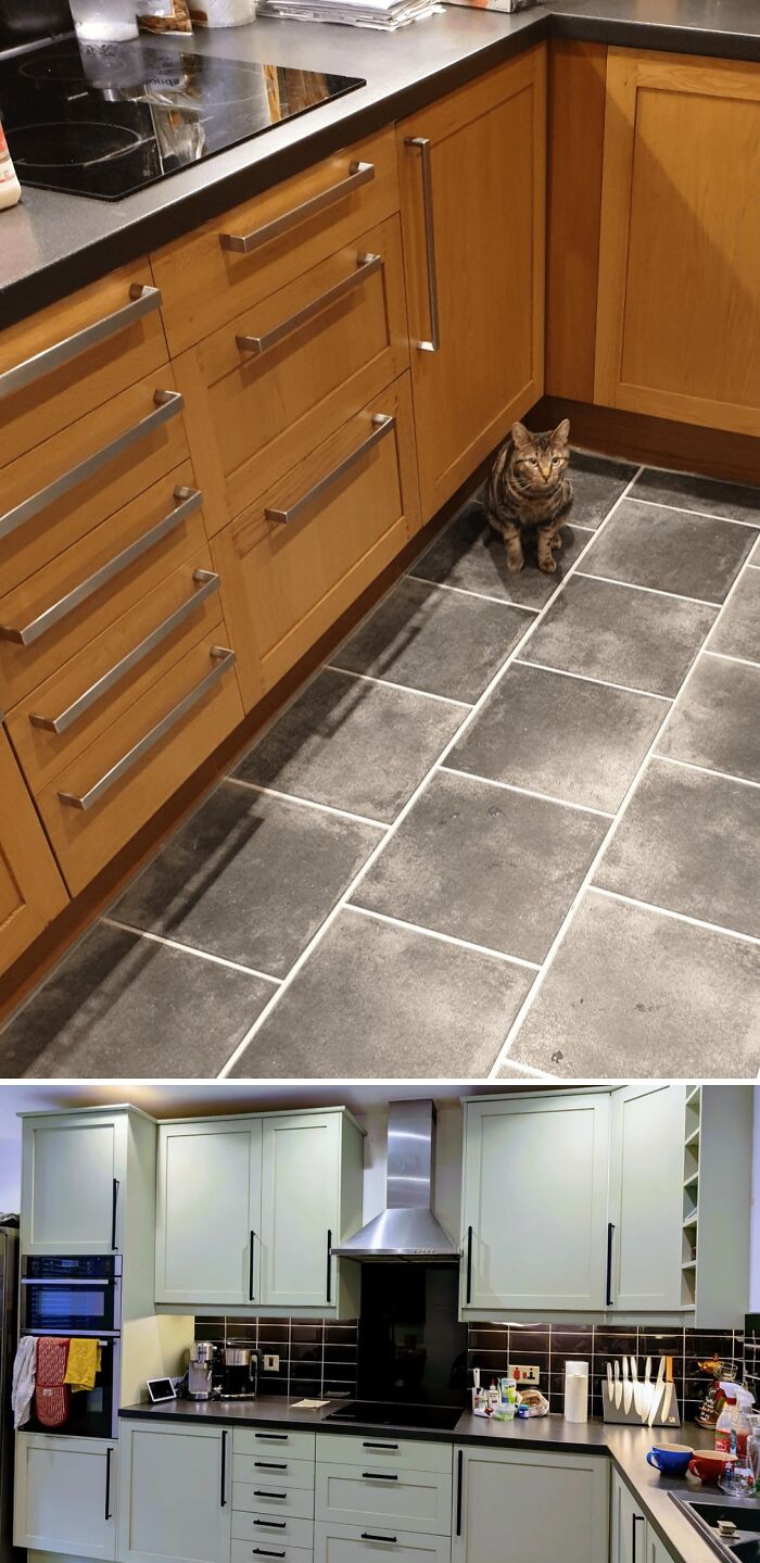 Painted Kitchen Cupboards—Now, What About These Tiles?