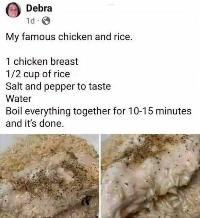 Deb’s Famous Recipe… For Disaster