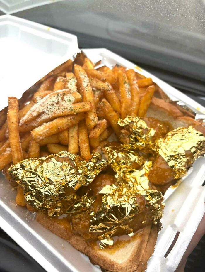 24 Karat Gold Wings? Classy or Crazy? You Decide.