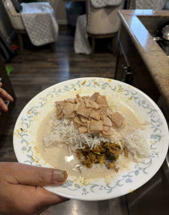 Grandpa Does Not Waste ANY Food. Even My Brother’s Cereal!