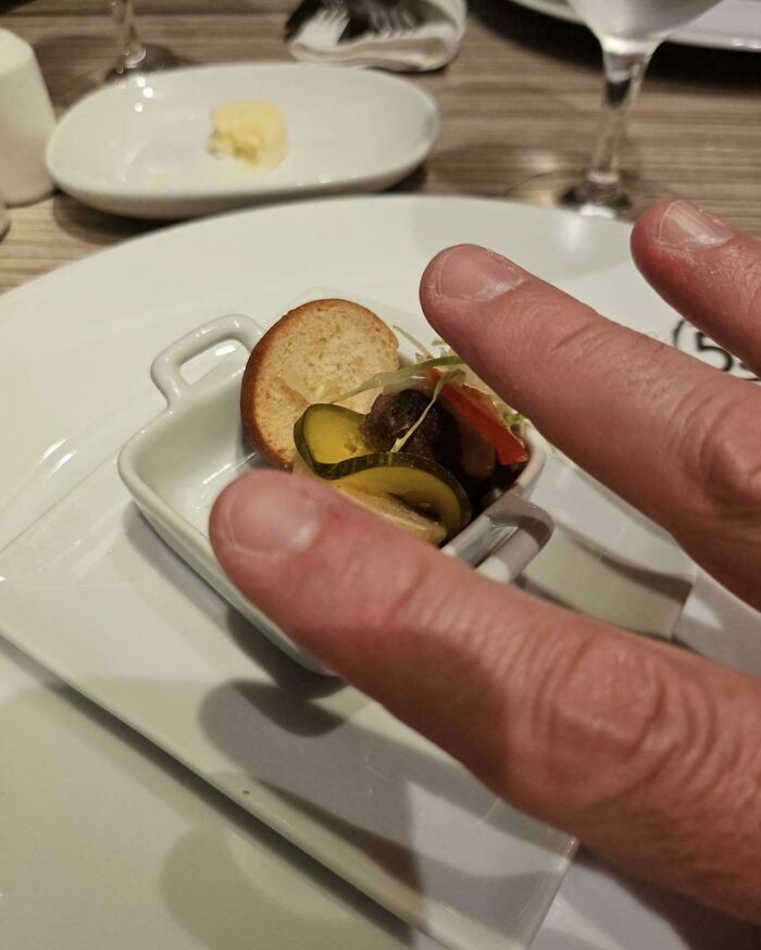 The Smallest Burger Ever. Blink and You’ll Miss It