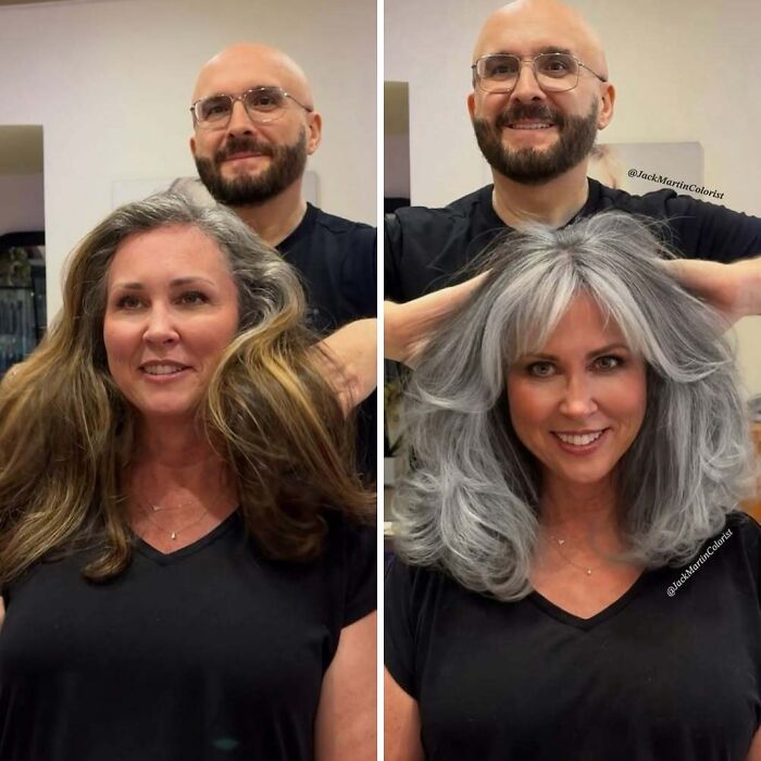 50 Jaw-Dropping Gray Hair Glow-Ups By Celebrity Color Wizard Jack Martin