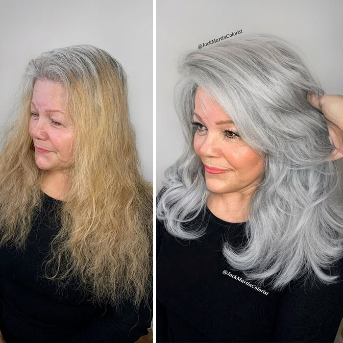 50 Jaw-Dropping Gray Hair Glow-Ups By Celebrity Color Wizard Jack Martin