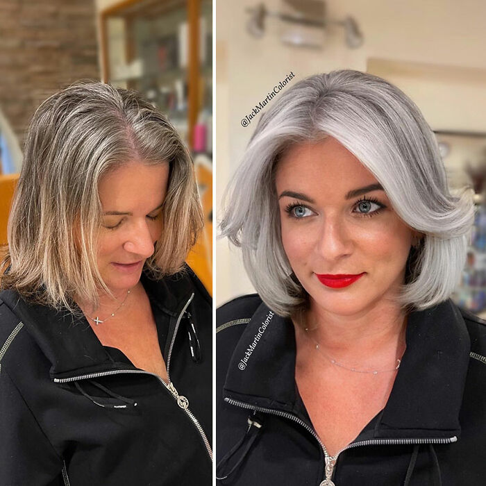 50 Jaw-Dropping Gray Hair Glow-Ups By Celebrity Color Wizard Jack Martin