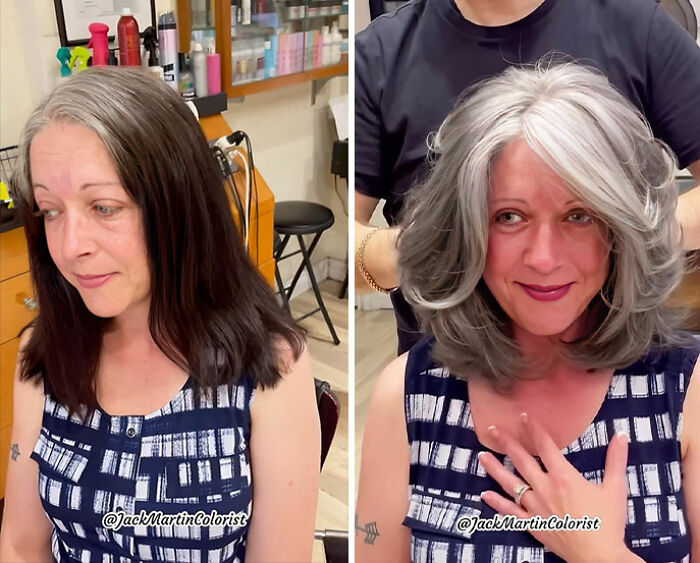 50 Jaw-Dropping Gray Hair Glow-Ups By Celebrity Color Wizard Jack Martin