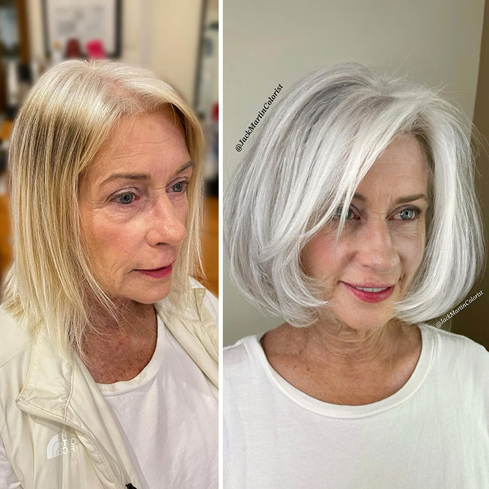 50 Jaw-Dropping Gray Hair Glow-Ups By Celebrity Color Wizard Jack Martin