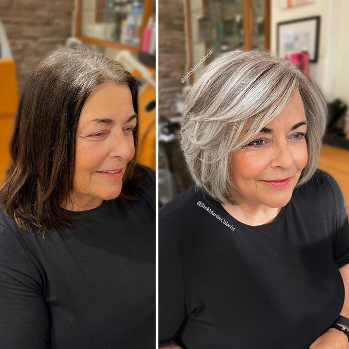 50 Jaw-Dropping Gray Hair Glow-Ups By Celebrity Color Wizard Jack Martin