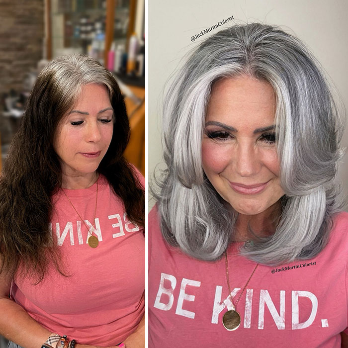 50 Jaw-Dropping Gray Hair Glow-Ups By Celebrity Color Wizard Jack Martin