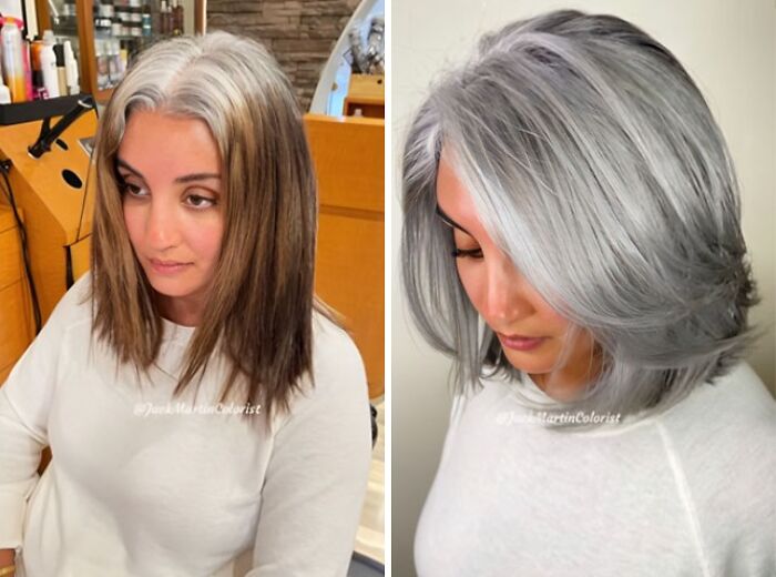 50 Jaw-Dropping Gray Hair Glow-Ups By Celebrity Color Wizard Jack Martin