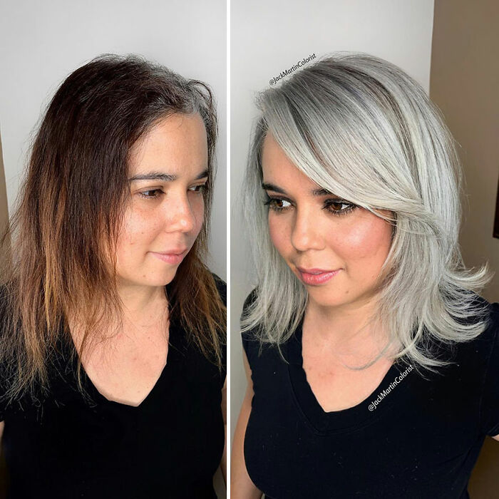 50 Jaw-Dropping Gray Hair Glow-Ups By Celebrity Color Wizard Jack Martin