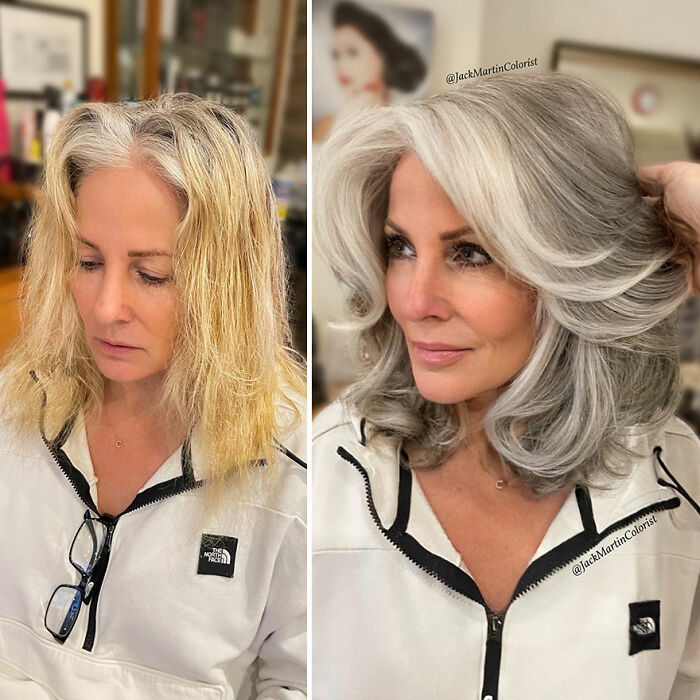 50 Jaw-Dropping Gray Hair Glow-Ups By Celebrity Color Wizard Jack Martin