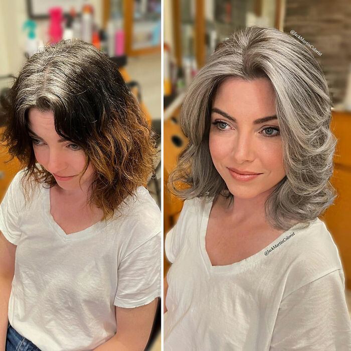 50 Jaw-Dropping Gray Hair Glow-Ups By Celebrity Color Wizard Jack Martin
