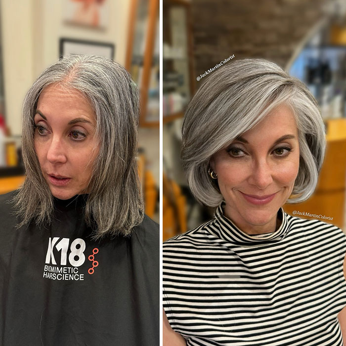 50 Jaw-Dropping Gray Hair Glow-Ups By Celebrity Color Wizard Jack Martin