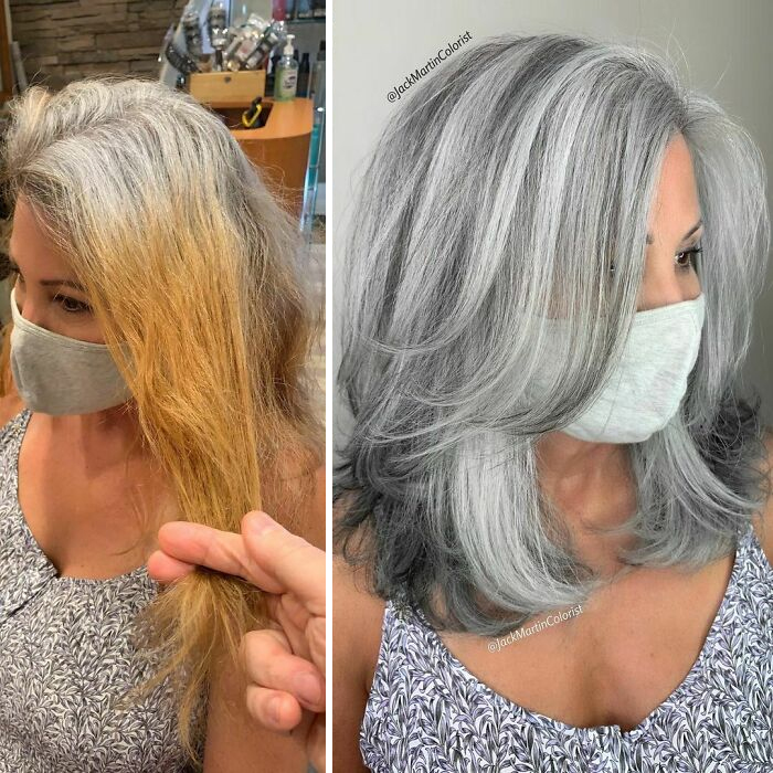 50 Jaw-Dropping Gray Hair Glow-Ups By Celebrity Color Wizard Jack Martin