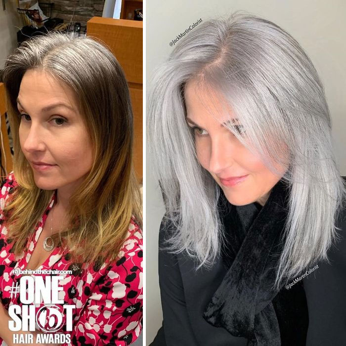 50 Jaw-Dropping Gray Hair Glow-Ups By Celebrity Color Wizard Jack Martin